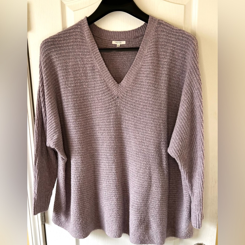 Maurice’s Lavender V-Neck Sweater